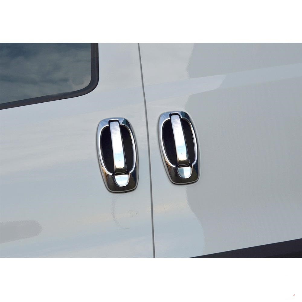 Fits Fiat Doblo 2015-2021 Chrome Door Handle Cover Trim S.Steel 8 Pcs